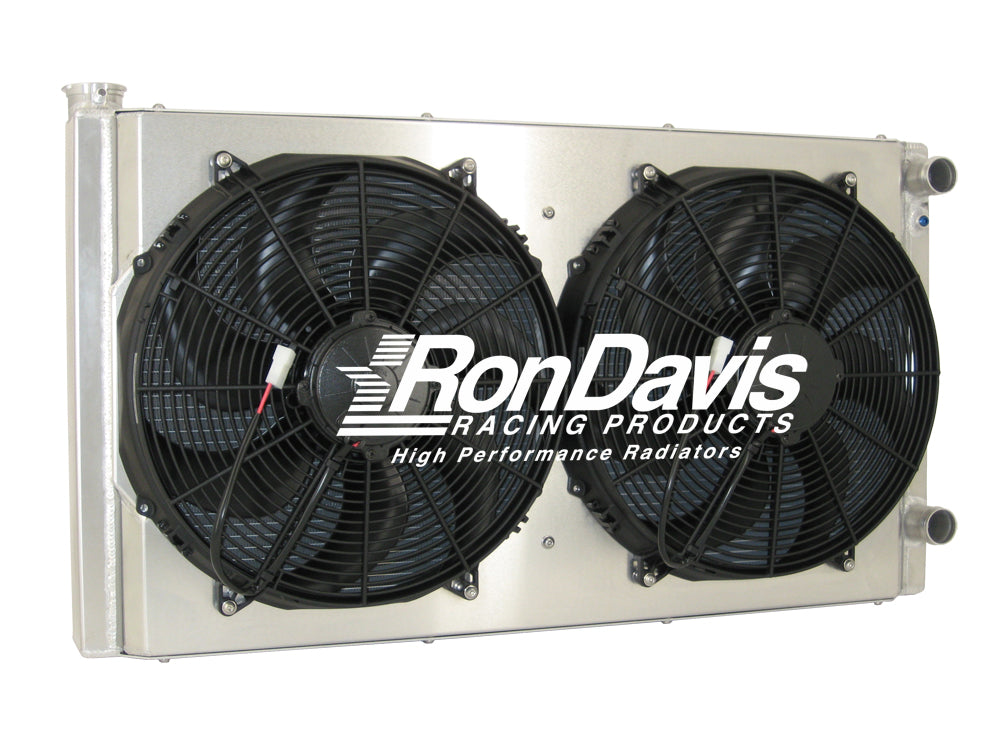 1A-4043 ---- 34" x 19" x 3" Off Road Racing Radiator Right Side Double Pass LS Engine