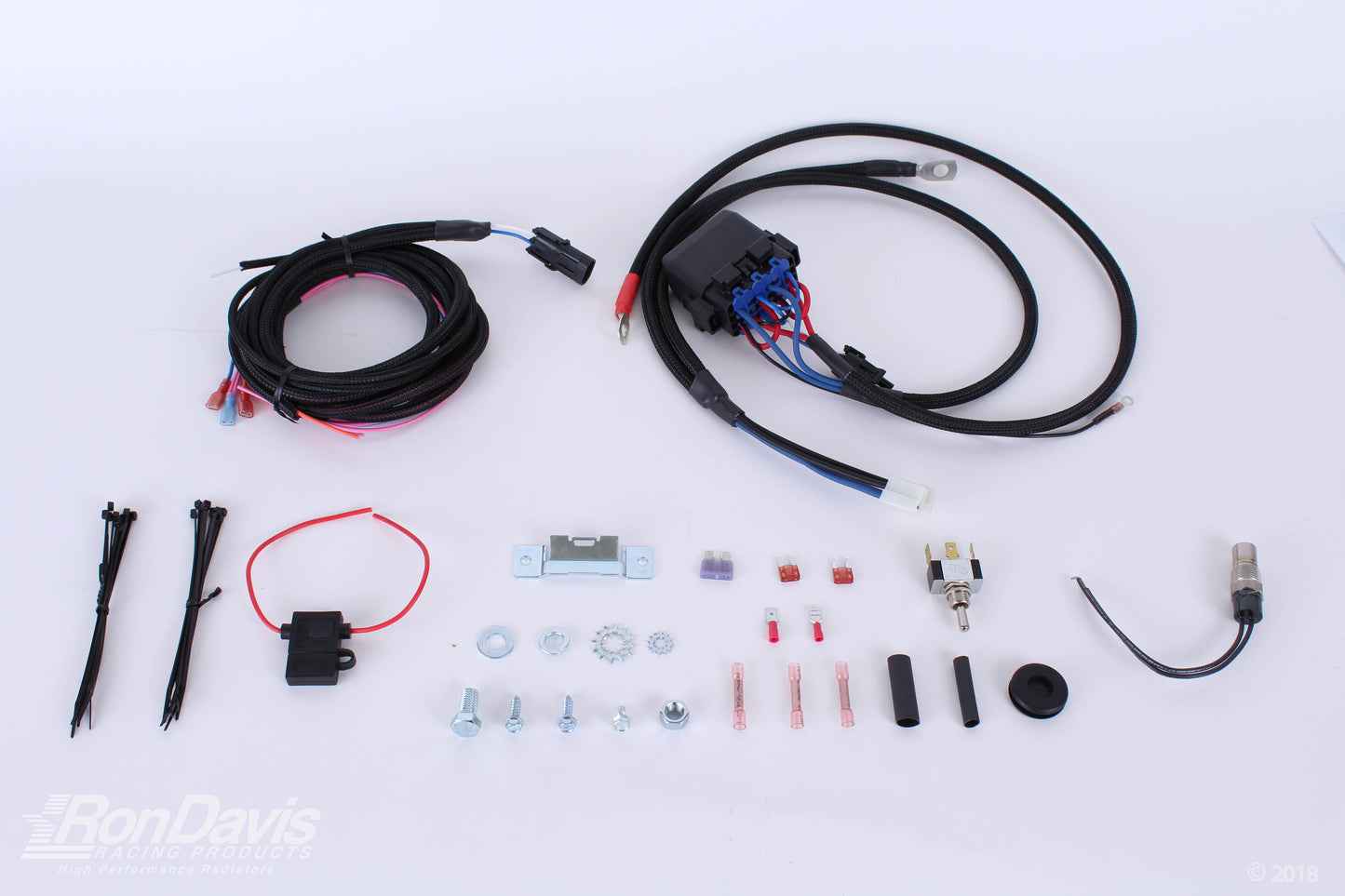Dual Fan Relay Kit - Carbureted - Delux Kit with A/C Control