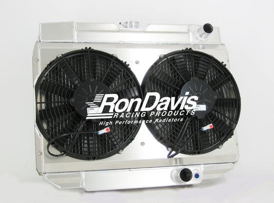 11-50MU6870-- 1968-1970 Mustang Type High Performance Radiator Big Block - Outlets Passenger Side