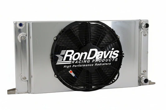 1A-1100NA-1    25 Wide  X 13 Tall X 2 Thick Drag Racing Radiator With Right Side -16AN Hose Connections, No Fill Neck (Copy)