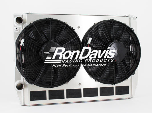 1A-2819F-05 ---- 28" x 19" x 3" Off Road Racing Radiator Left Side Double Pass LS Engine