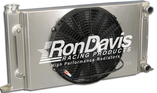 1A-1130-1 ....... 25" Wide  X 16" Tall X 2" Thick Drag Racing Radiator With Right Side 1 1/4" Hose Outlets